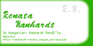 renata manhardt business card